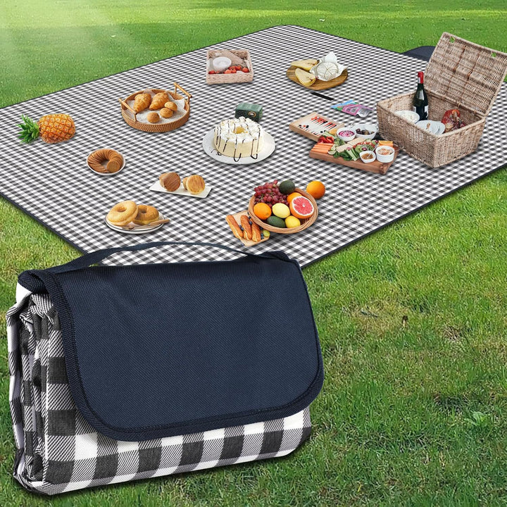 Damen Faltbare Picknickdecke mit Tragetasche Karnz