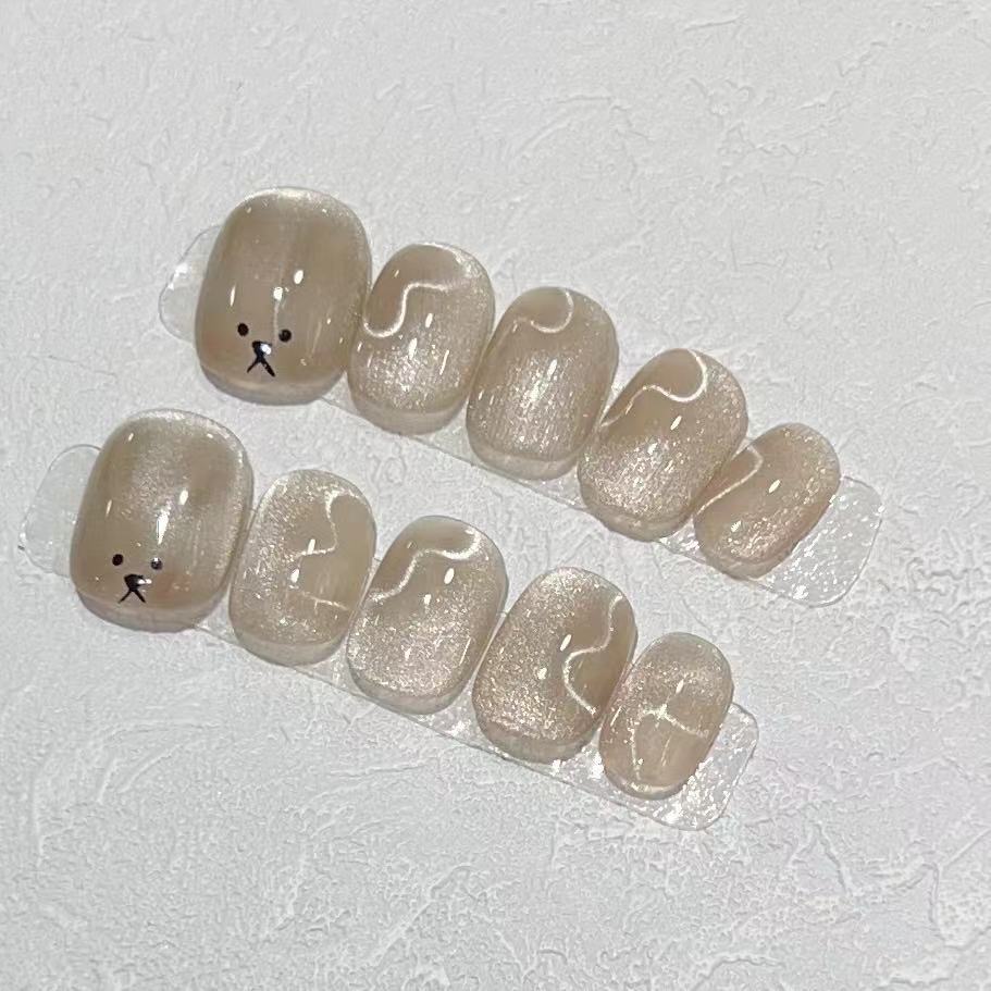 Verspieltes tierisches Druck-Nagelset Karnz