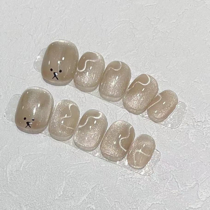 Verspieltes tierisches Druck-Nagelset Karnz