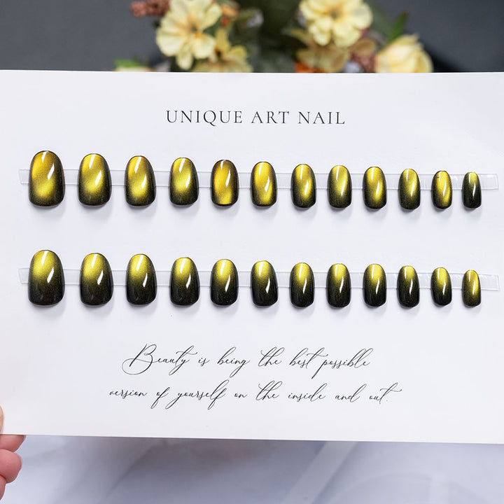 Glänzendes, langanhaltendes Press-On-Nagelset