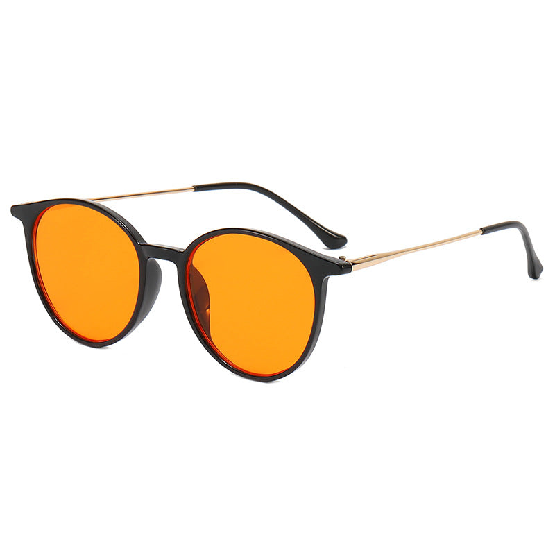 Damen modische runde Brille mit filigranem Design Karnz