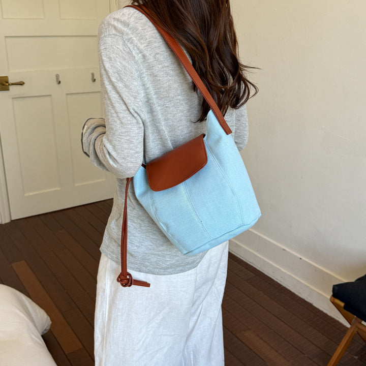 Denim Eimer Tasche