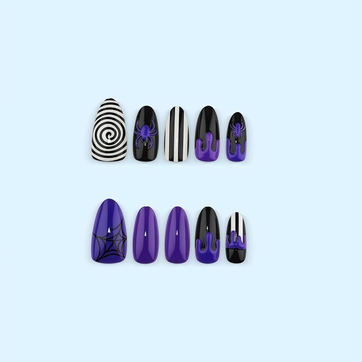 Kreatives Kunstnagelset mit Halloween-Motiv Karnz