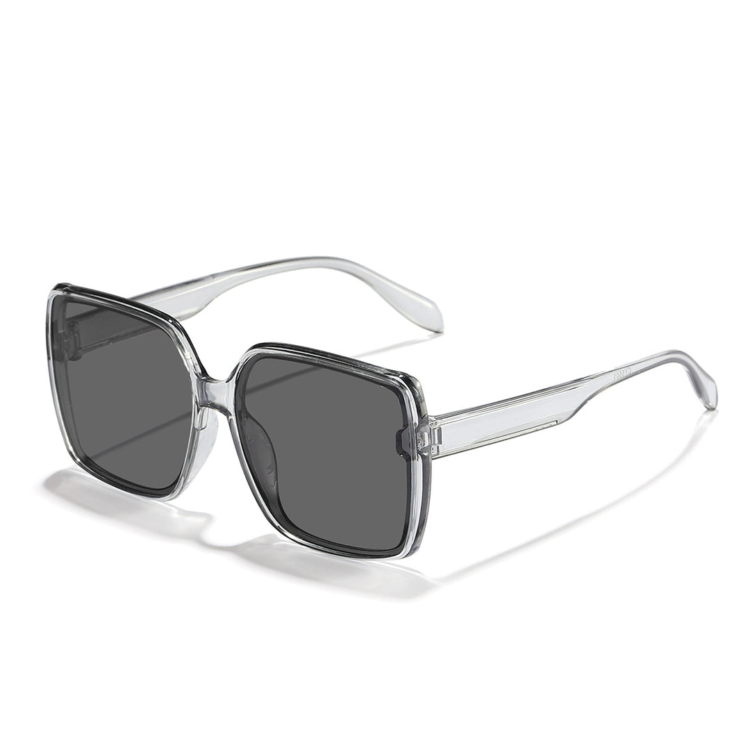 Damen oversized Sonnenbrille mit modernem quadratischen Rahmen und schützenden Gläsern Karnz