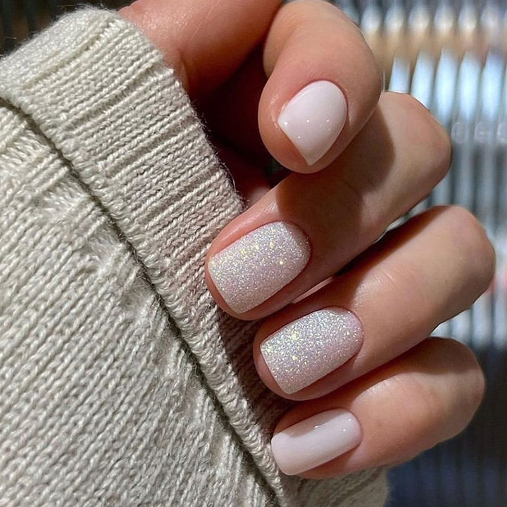 Elegante Glitter Press-On-Nägel Set Karnz