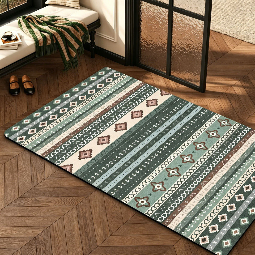 Stylische geometrische Muster Badezimmermatte Karnz