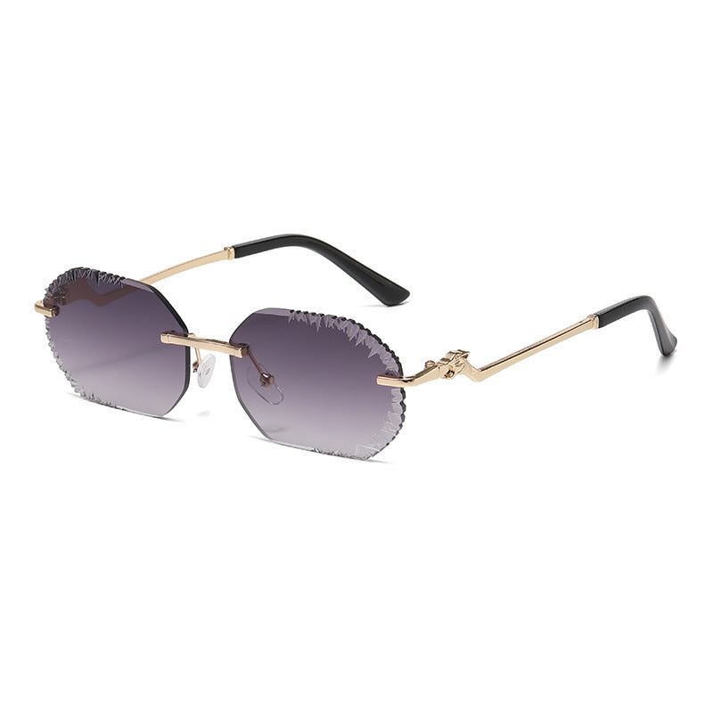 Damen extravagante Sonnenbrille mit blumenförmigem Design und hochwertigem UV-Schutz Karnz