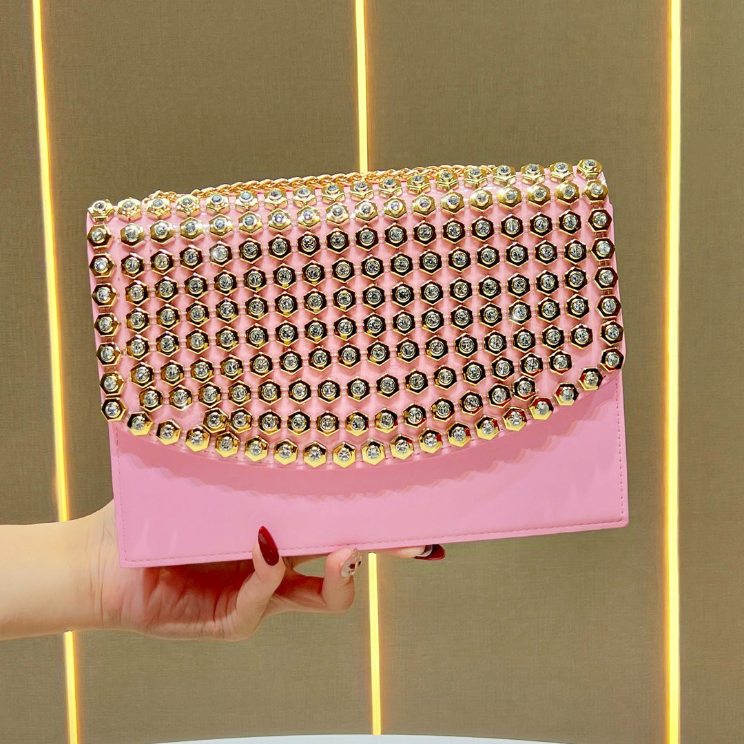 Luxuriöse Nieten Abendtasche