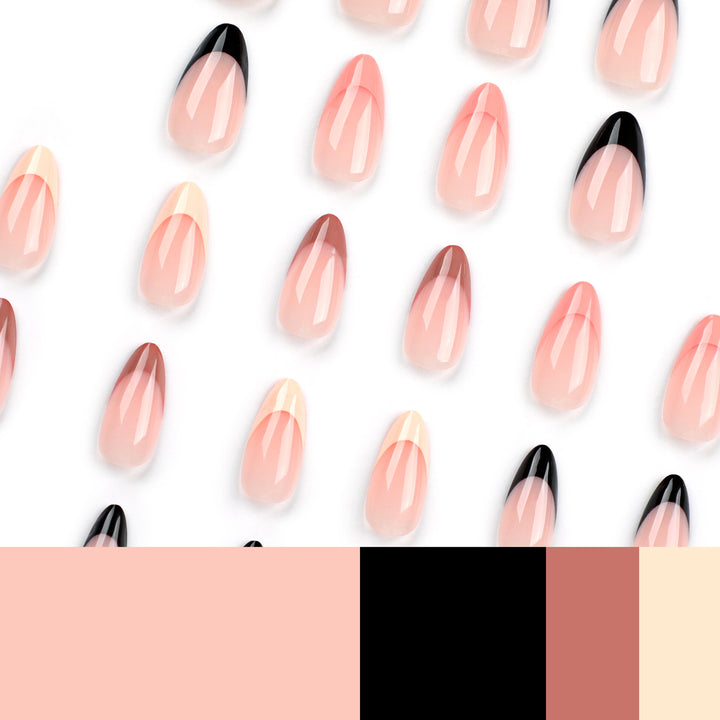 Trendige Nagelverlängerungen mit elegantem Farbverlauf Karnz
