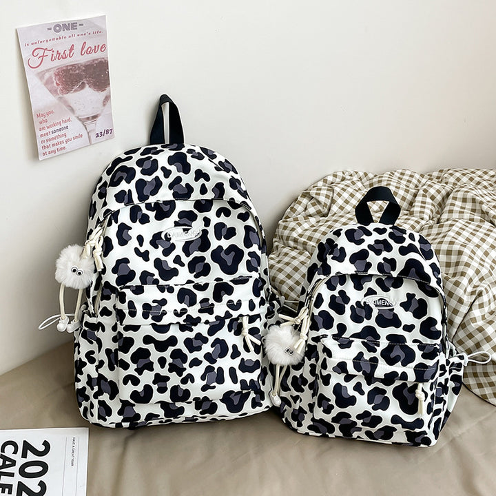 Stylische Gepardendruck-Rucksack