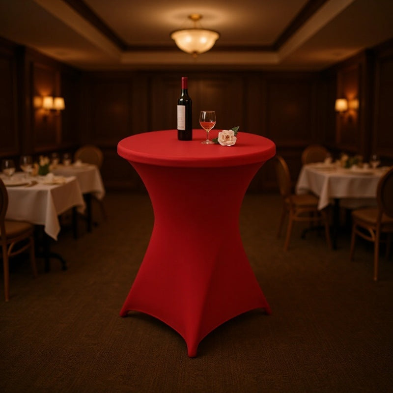 Stehender Eventtisch mit eleganter Hülle Karnz