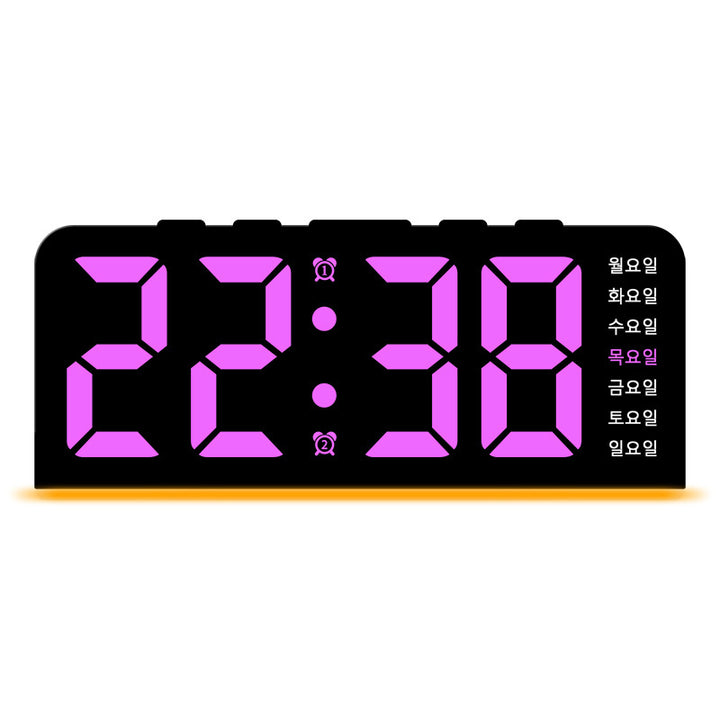 Digitaler LED-Wecker mit Farbwechsel Karnz