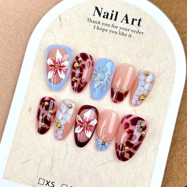 Künstlerisches Press-On Nail Design Set 1790745749