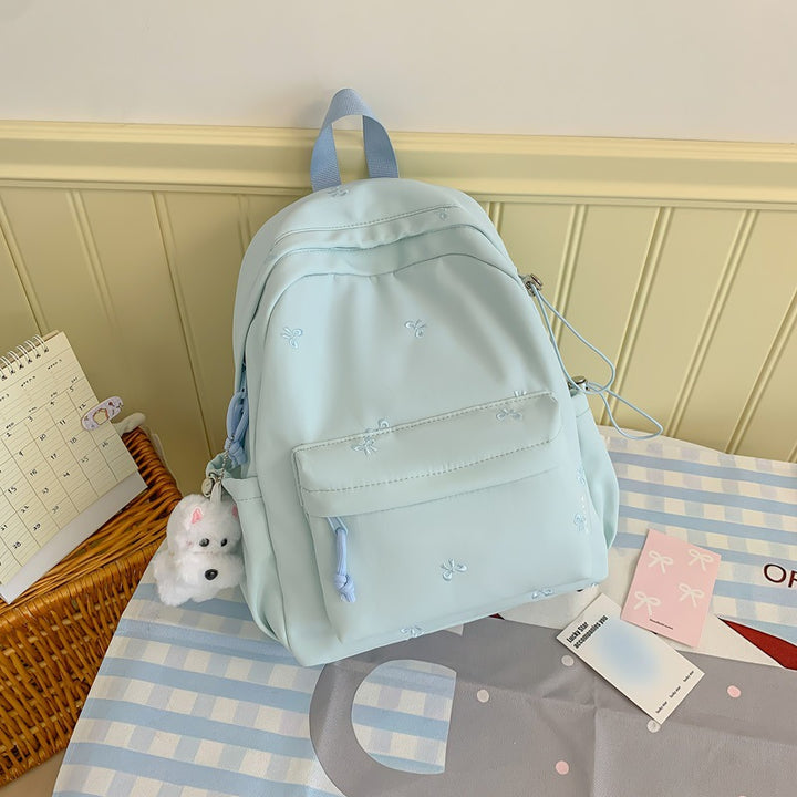 Floral Bestickter Alltagsrucksack Karnz