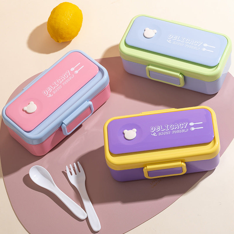 Mehrschichtige Bento-Lunchbox mit sicherem Verschluss
