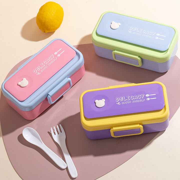 Mehrschichtige Bento-Lunchbox mit sicherem Verschluss