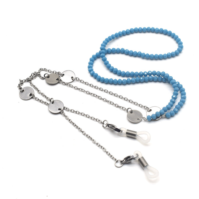 Multi-Detail Perlen Brillenband Karnz