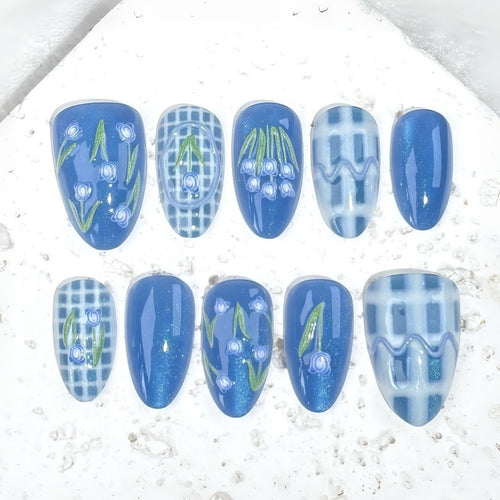 Künstlerisch Themed Press-On Nagelkunst Set