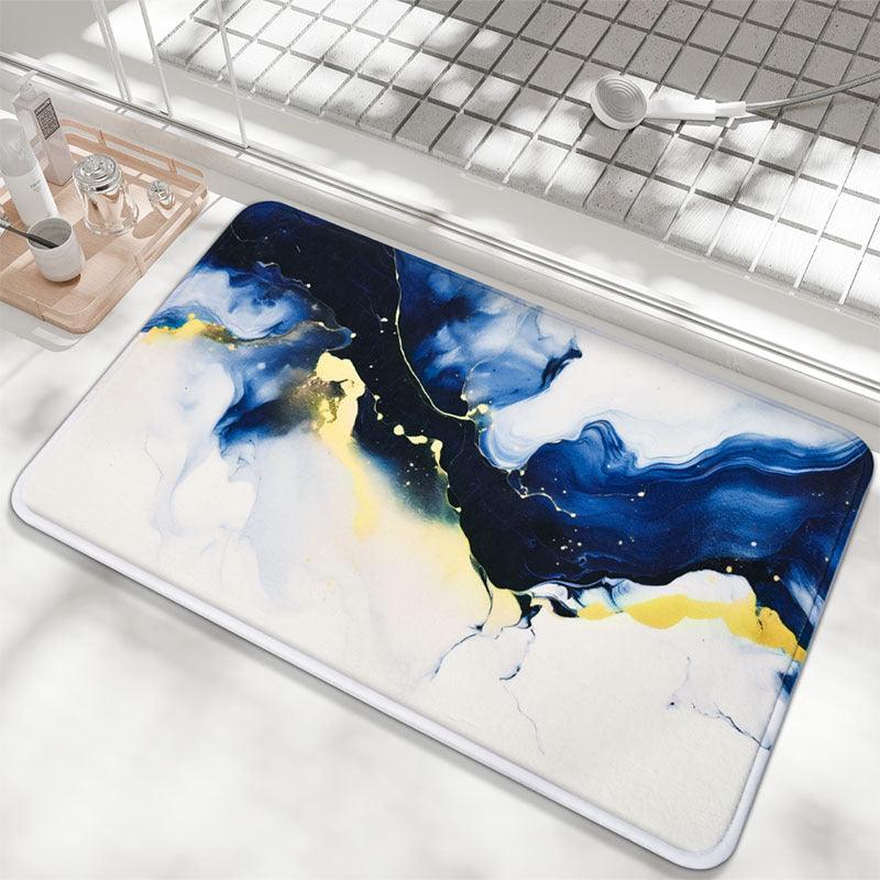 Abstraktes marmoriertes Design Bademat Karnz