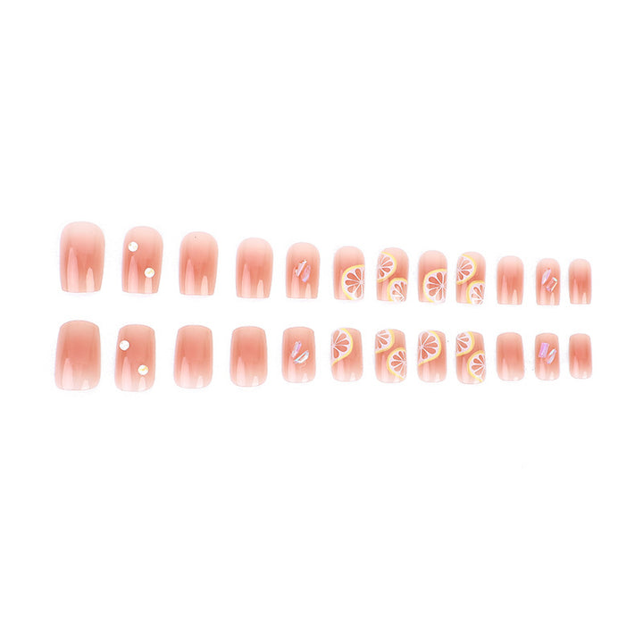 Trendy von Früchten inspirierte Nagelkunst-Set