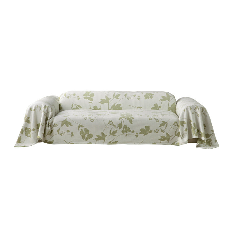 Elastischer Sofa‑Schonbezug mit floraler Reliefstruktur und universeller Passform
