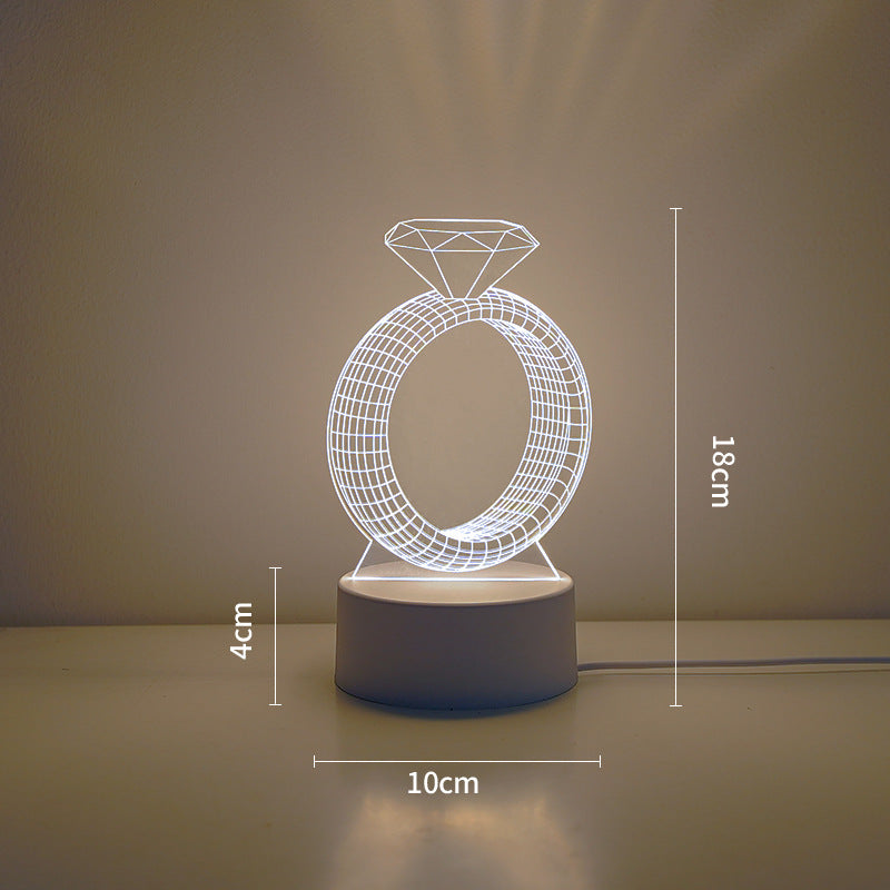 LED Tiger Figur Dekorative Lampe