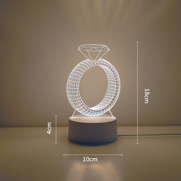 LED Tiger Figur Dekorative Lampe