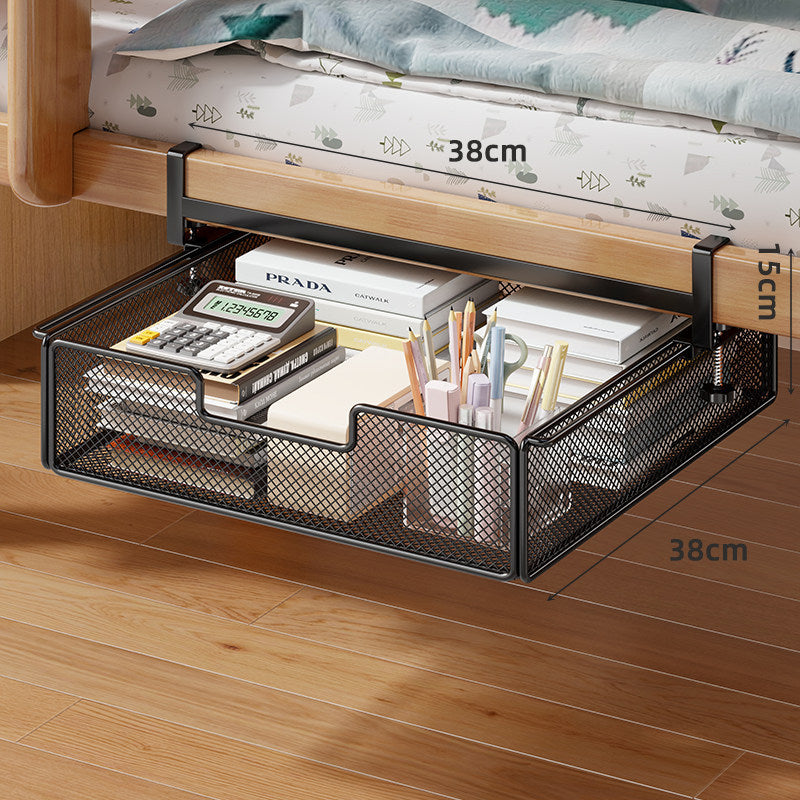 Unterbett ausziehbare atmungsaktive Metallgitter-Aufbewahrungsdrawer mit verstellbarem Clamp