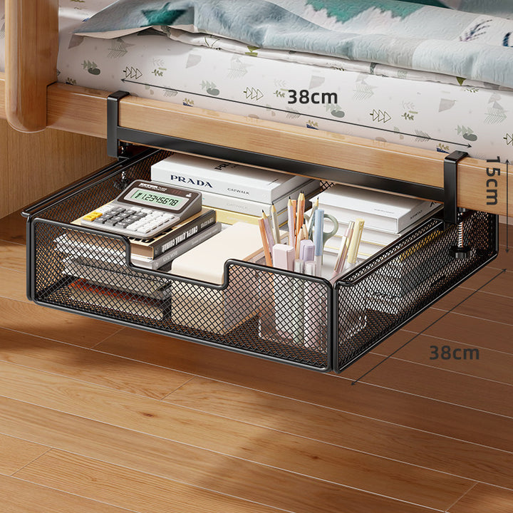 Unterbett ausziehbare atmungsaktive Metallgitter-Aufbewahrungsdrawer mit verstellbarem Clamp