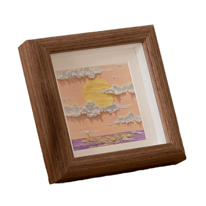 Künstlerisches Landschaftsbild gerahmt