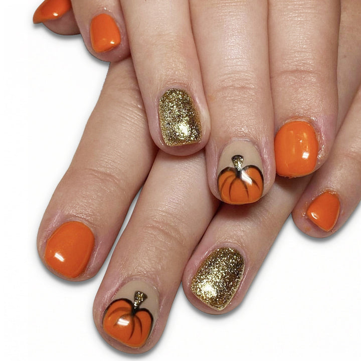 Festliches Kürbis-Themen-Nagelkunst-Set Karnz