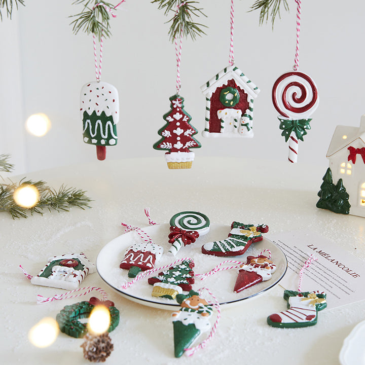 Verspielte Lebkuchen-Ornament