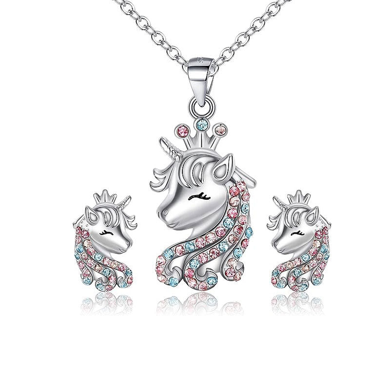 Einhorn-Themen Schmuckset Karnz