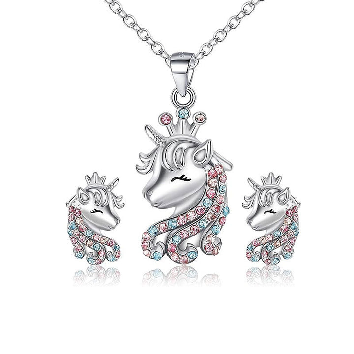 Einhorn-Themen Schmuckset Karnz