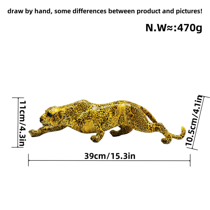 Kunstvolle Panther Skulptur aus Handarbeit Karnz