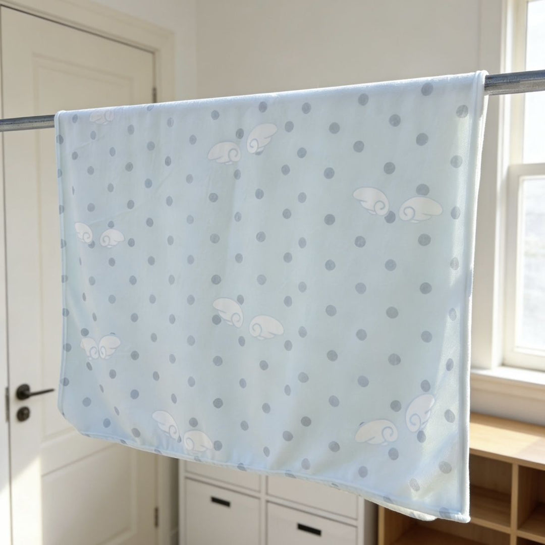 Weiche Fleece-Punkte-Decke