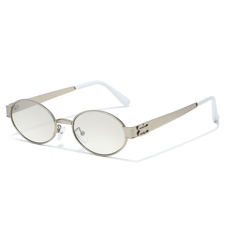 Vintage-inspirierte ovale Sonnenbrille Karnz