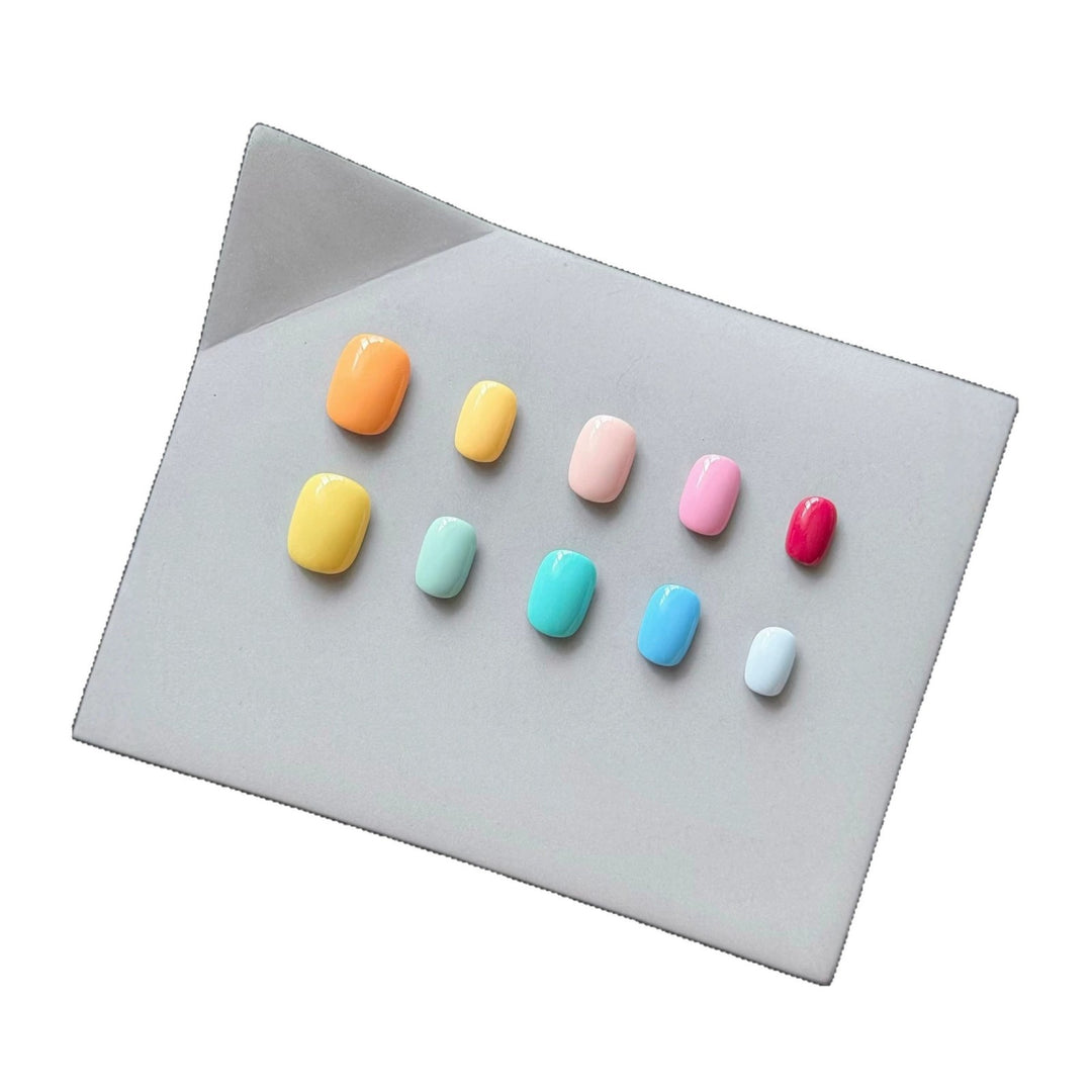 Vibrant Bunte Press-On Nagel Set