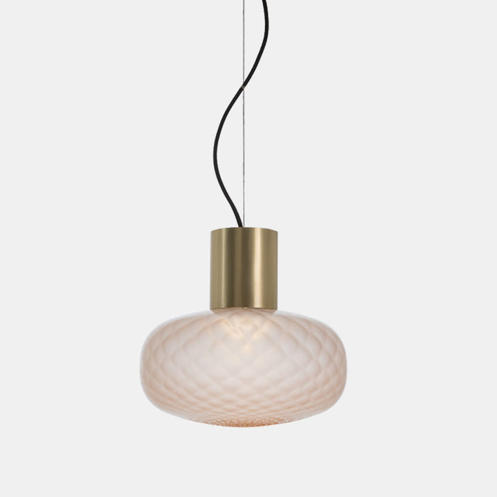 Glas Mushroom Tischlampe mit dekorativem Sockel