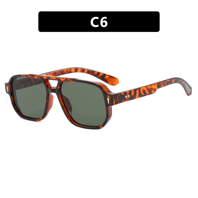 Damen modische quadratische Sonnenbrille mit luxuriösen Details Karnz