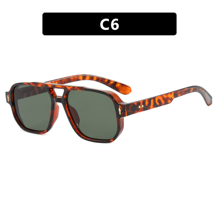 Damen modische quadratische Sonnenbrille mit luxuriösen Details Karnz