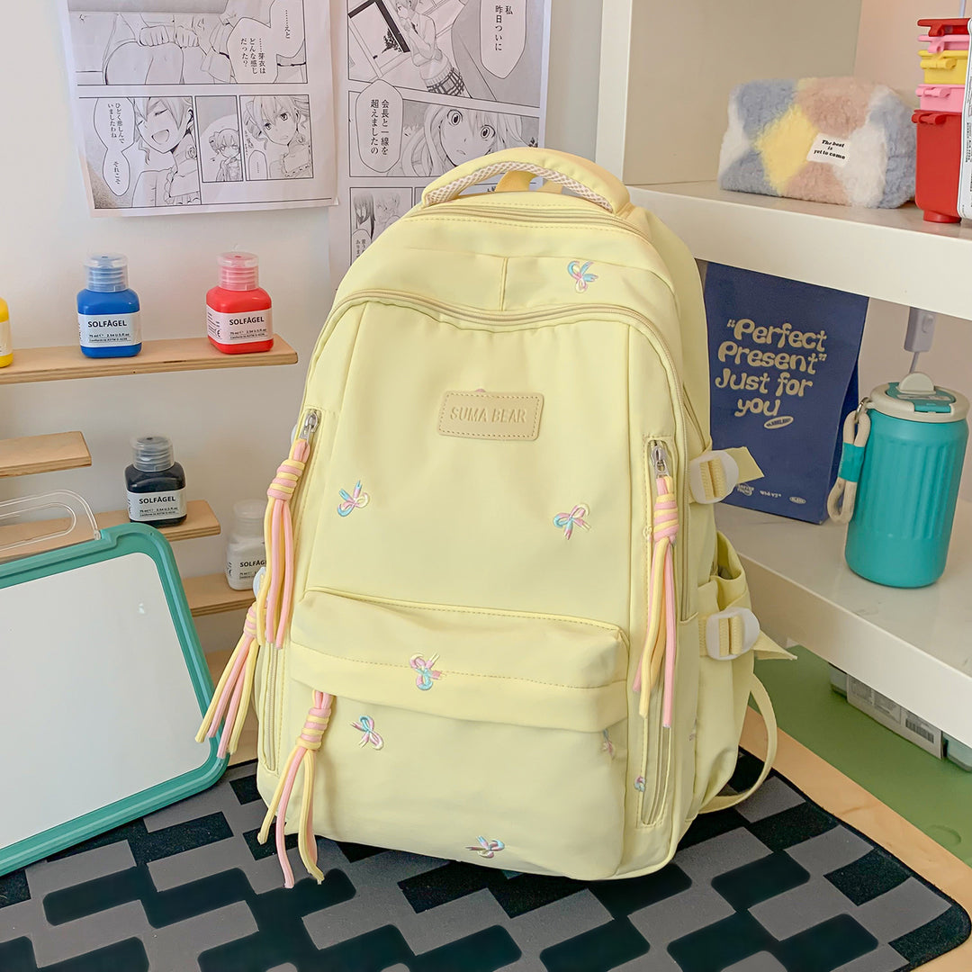 Stylische Bestickte Schulrucksack Karnz