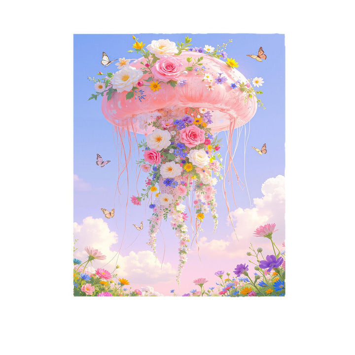 Florale Qualle Leinwanddruck Karnz