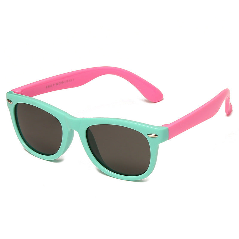 Karnz | Kinder Flex Sonnenbrille mit flexiblem und robustem Rahmen