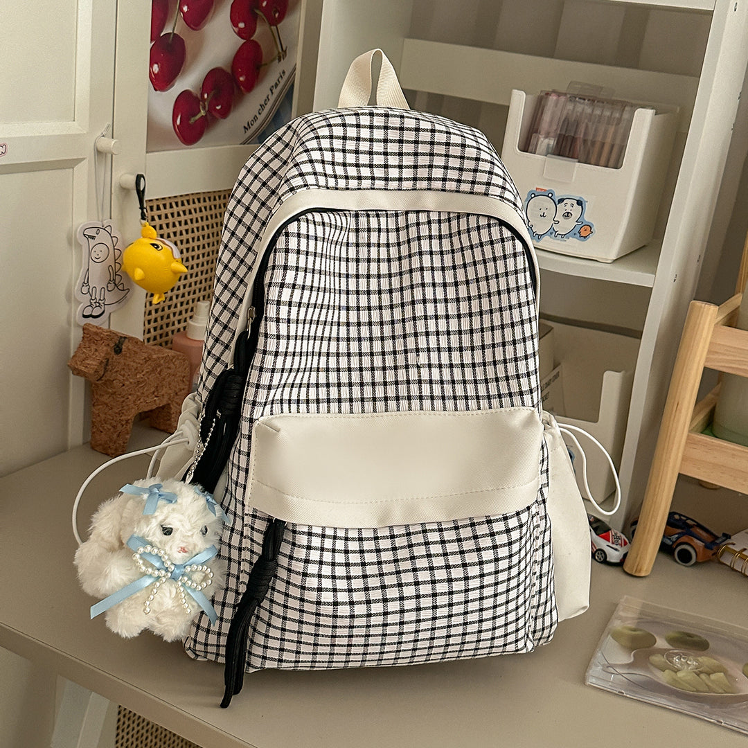 Texturierten Freizeit-Rucksack mit Charm Karnz