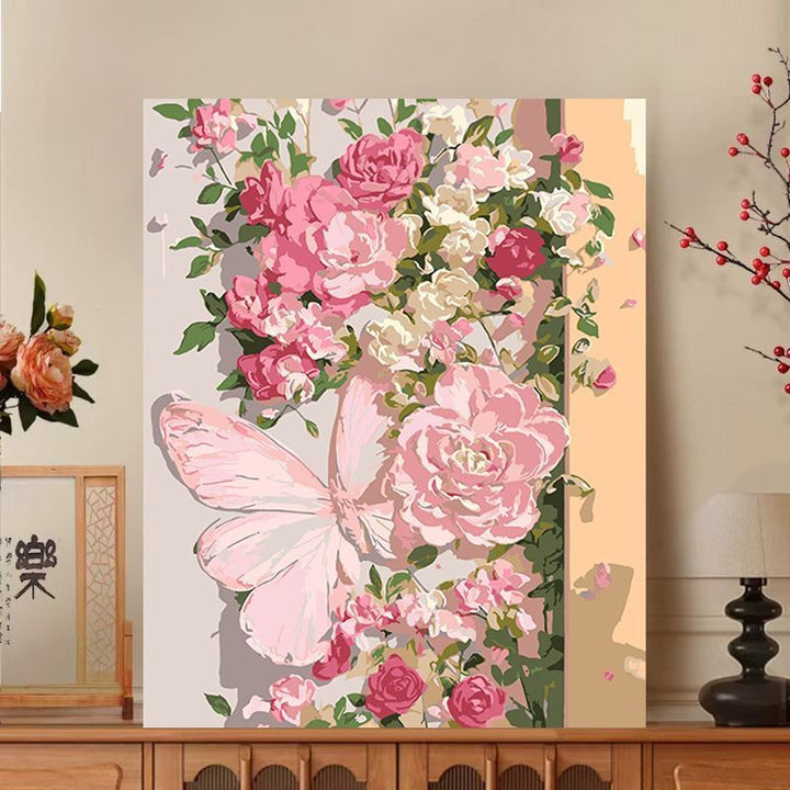 Floral Impressionist Leinwanddruck Karnz