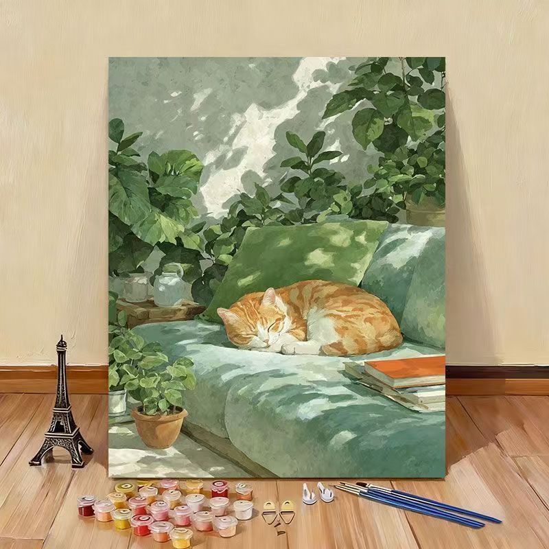 Kat-Themen-Leinwand Wandkunst Karnz