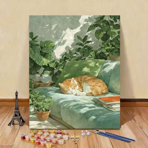 Kat-Themen-Leinwand Wandkunst Karnz