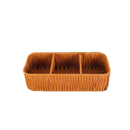 Multi-Compartment Geflochtener Aufbewahrungstablett Karnz