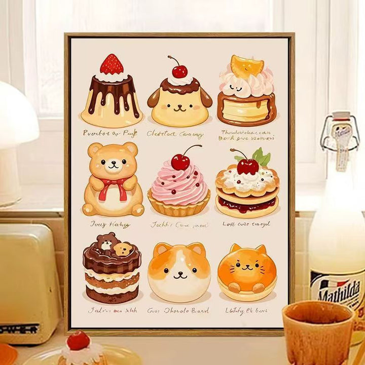 Süßes, dessertthemen Wandkunst Karnz